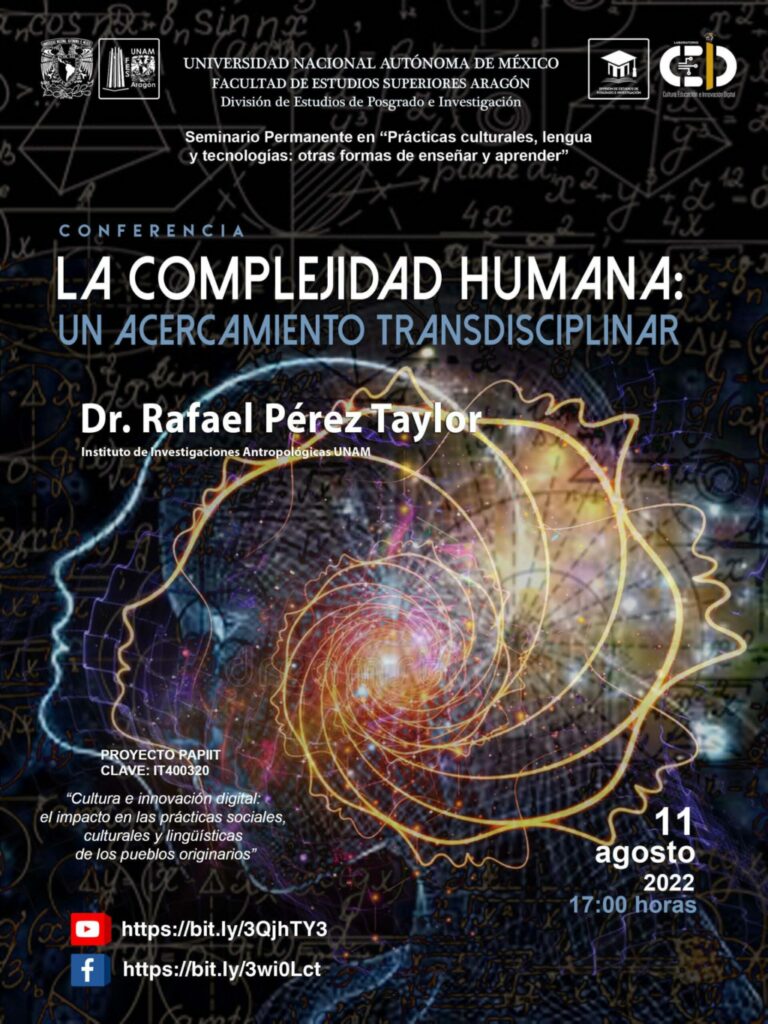 Conferencia "La complejidad humana: Un acercamiento transdisciplinar"